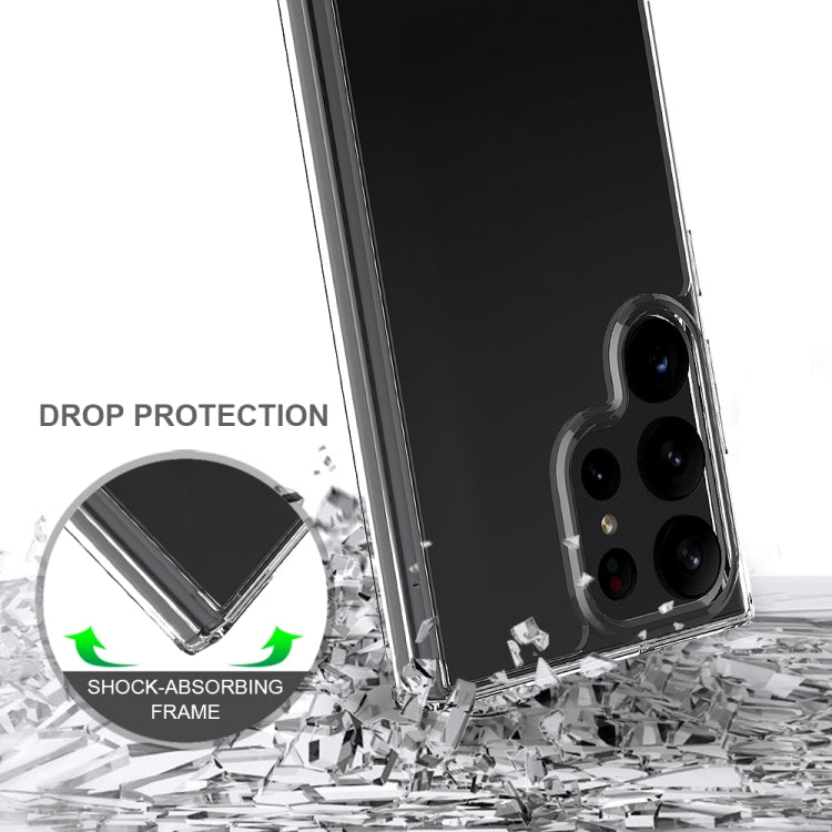 For Samsung Galaxy S23 Ultra 5G Scratchproof Acrylic TPU Phone Case(Transparent)
