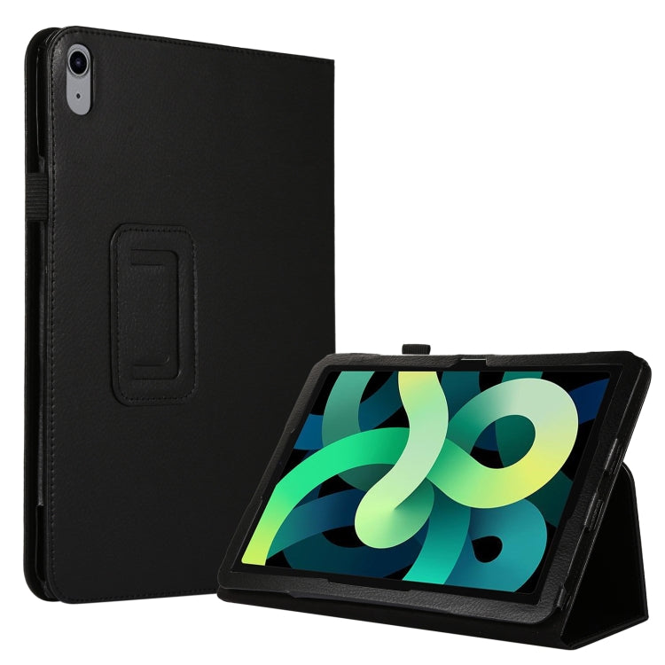 For iPad 10th Gen 10.9 2022 Litchi Texture Leather Smart Tablet Case with Holder