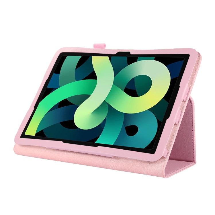 For iPad 10th Gen 10.9 2022 Litchi Texture Leather Smart Tablet Case with Holder