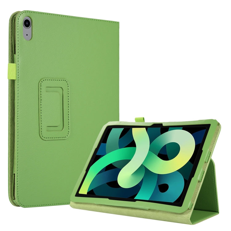 For iPad 10th Gen 10.9 2022 Litchi Texture Leather Smart Tablet Case with Holder