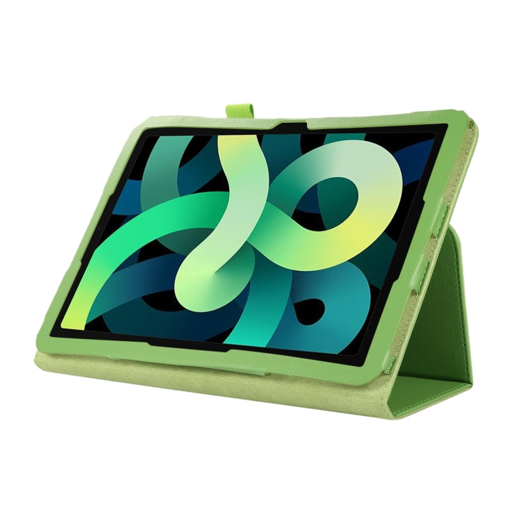 For iPad 10th Gen 10.9 2022 Litchi Texture Leather Smart Tablet Case with Holder
