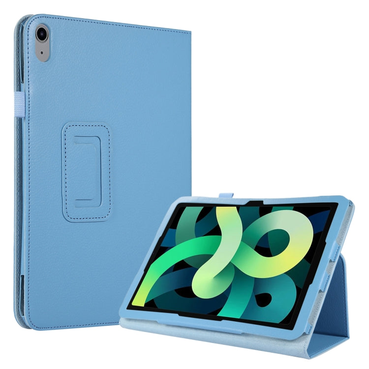 For iPad 10th Gen 10.9 2022 Litchi Texture Leather Smart Tablet Case with Holder