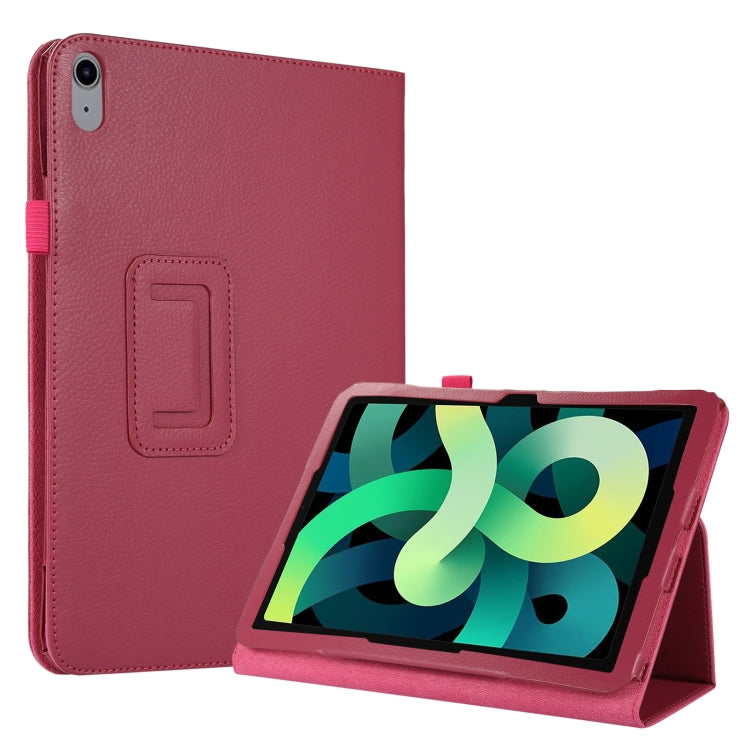 For iPad 10th Gen 10.9 2022 Litchi Texture Leather Smart Tablet Case with Holder