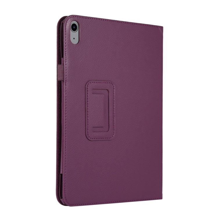 For iPad 10th Gen 10.9 2022 Litchi Texture Leather Smart Tablet Case with Holder