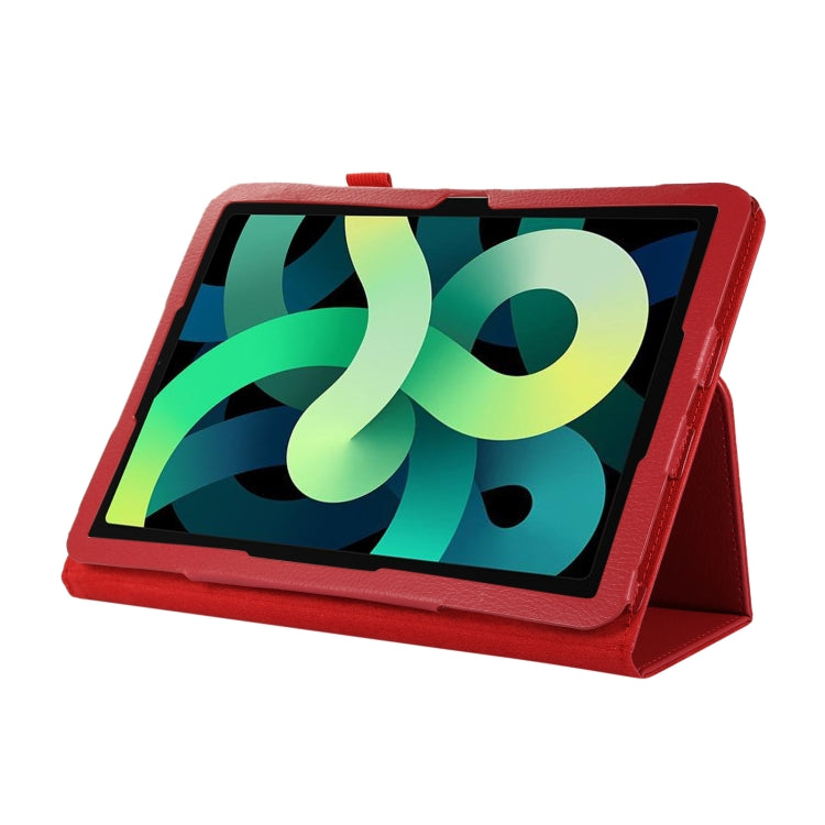 For iPad 10th Gen 10.9 2022 Litchi Texture Leather Smart Tablet Case with Holder