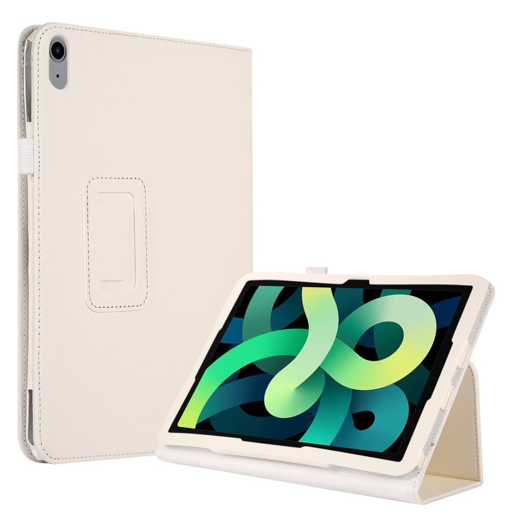 For iPad 10th Gen 10.9 2022 Litchi Texture Leather Smart Tablet Case with Holder