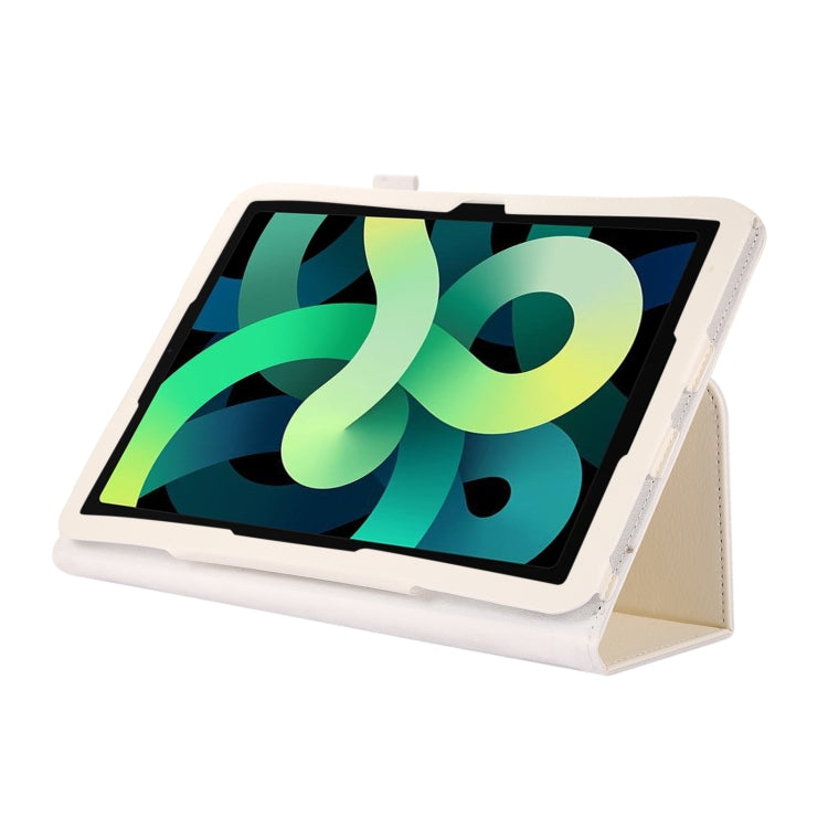 For iPad 10th Gen 10.9 2022 Litchi Texture Leather Smart Tablet Case with Holder