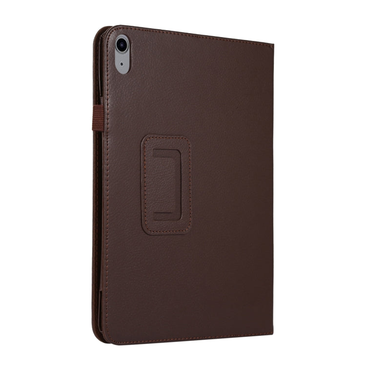 For iPad 10th Gen 10.9 2022 Litchi Texture Leather Smart Tablet Case with Holder