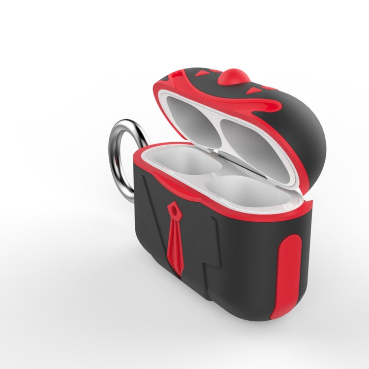 For AirPods Pro Anti-fall Joker Shape Protective Case with Carabiner