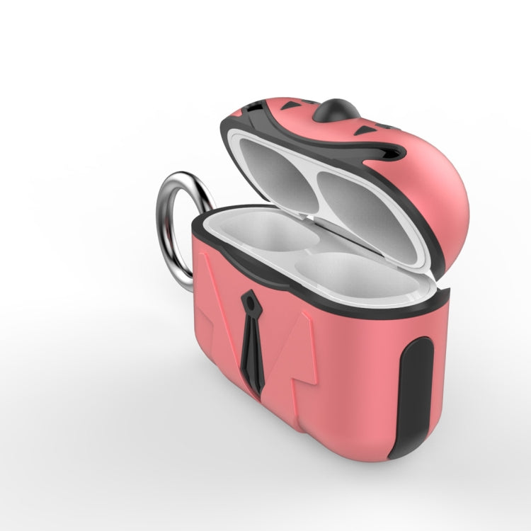 For AirPods Pro Anti-fall Joker Shape Protective Case with Carabiner