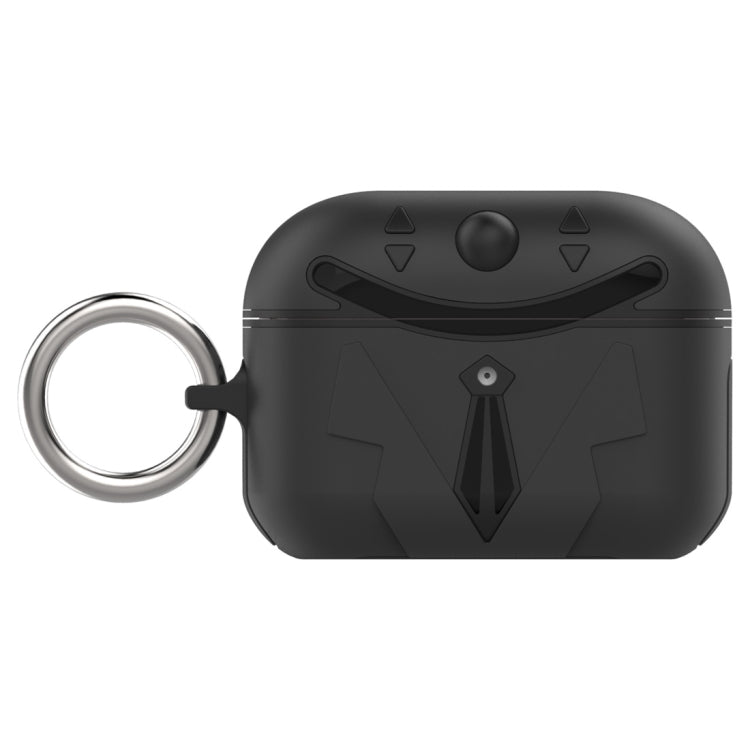 For AirPods Pro Anti-fall Joker Shape Protective Case with Carabiner