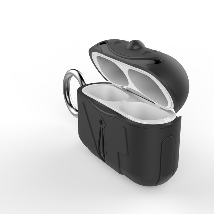 For AirPods Pro Anti-fall Joker Shape Protective Case with Carabiner