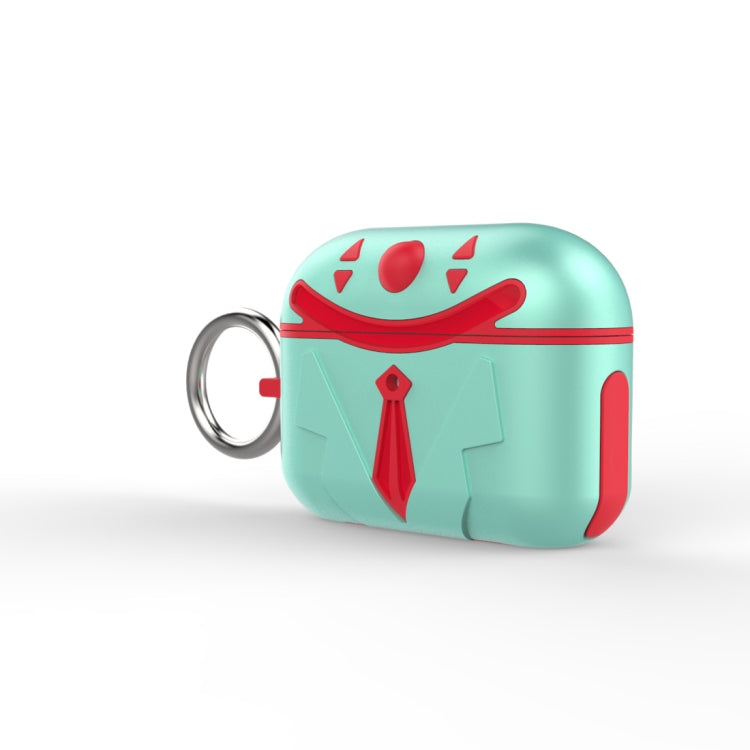 For AirPods Pro Anti-fall Joker Shape Protective Case with Carabiner