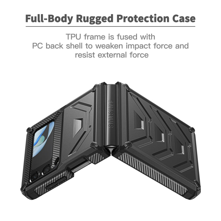 For Samsung Galaxy Z Flip4 5G SM-F721 Armored All-inclusive Shockproof Folding Phone Case