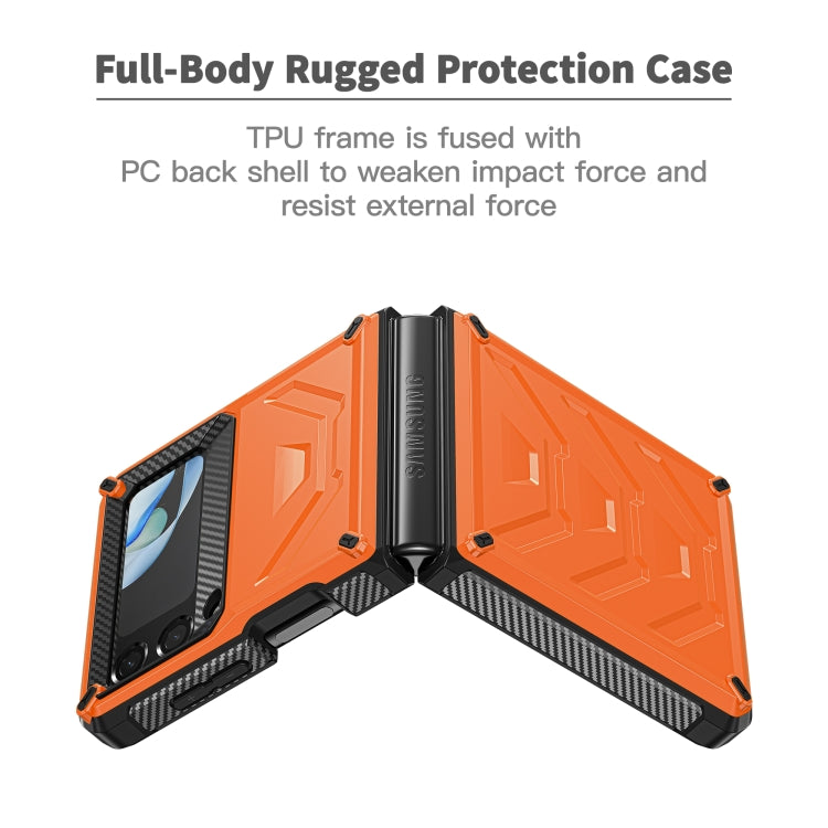 For Samsung Galaxy Z Flip4 5G SM-F721 Armored All-inclusive Shockproof Folding Phone Case