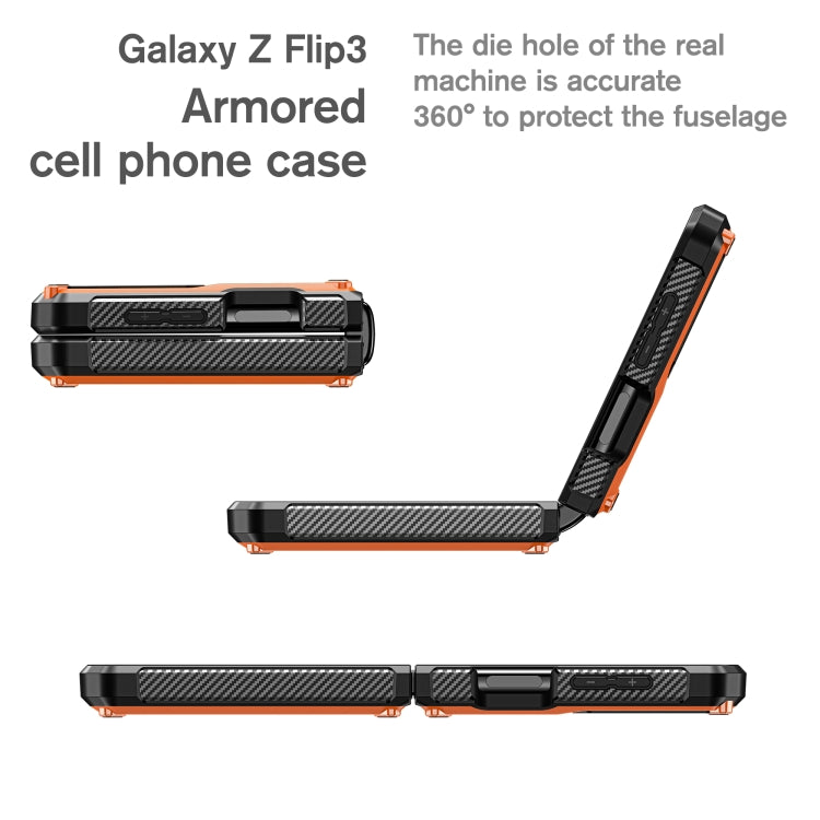 For Samsung Galaxy Z Flip4 5G SM-F721 Armored All-inclusive Shockproof Folding Phone Case