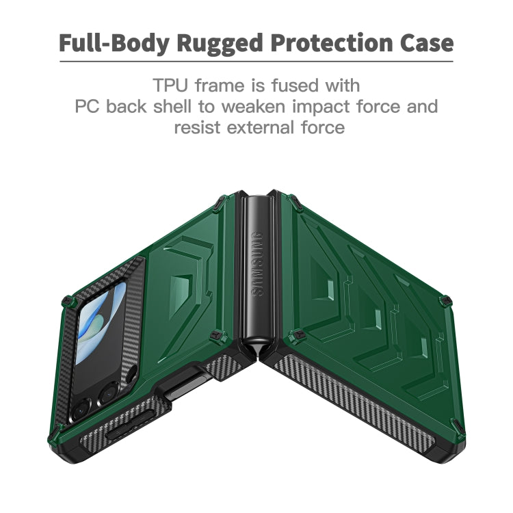 For Samsung Galaxy Z Flip4 5G SM-F721 Armored All-inclusive Shockproof Folding Phone Case