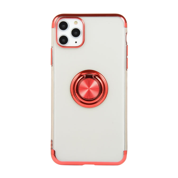For iPhone 11 Electroplating TPU Protective Case with Ring Holder