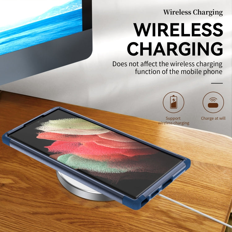 For Samsung Galaxy S22 Ultra 5G TPU + PC Shockproof Phone Case