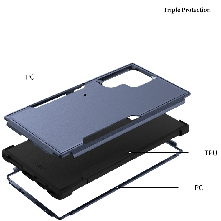 For Samsung Galaxy S22 Ultra 5G TPU + PC Shockproof Phone Case