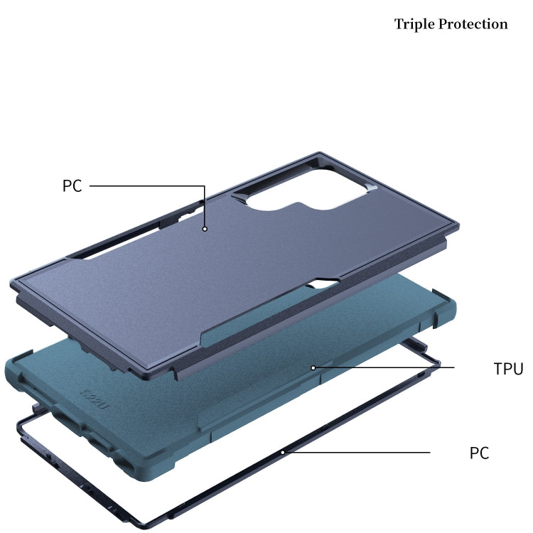 For Samsung Galaxy S22 Ultra 5G TPU + PC Shockproof Phone Case