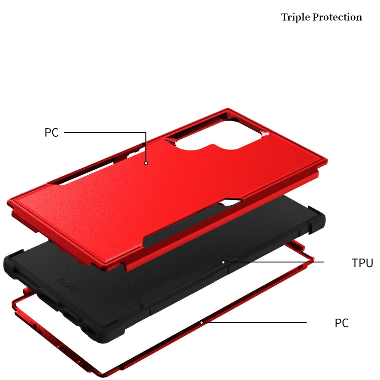 For Samsung Galaxy S22 Ultra 5G TPU + PC Shockproof Phone Case
