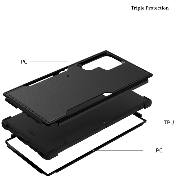 For Samsung Galaxy S22 Ultra 5G TPU + PC Shockproof Phone Case
