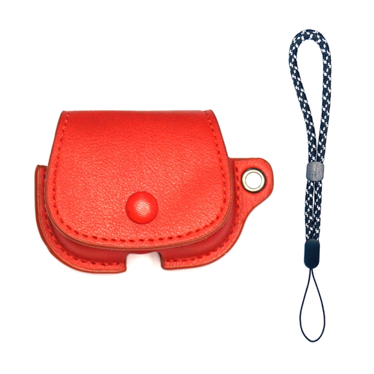For AirPods 3 Backpack Style PU Leather Earphone Protective Case with Lanyard