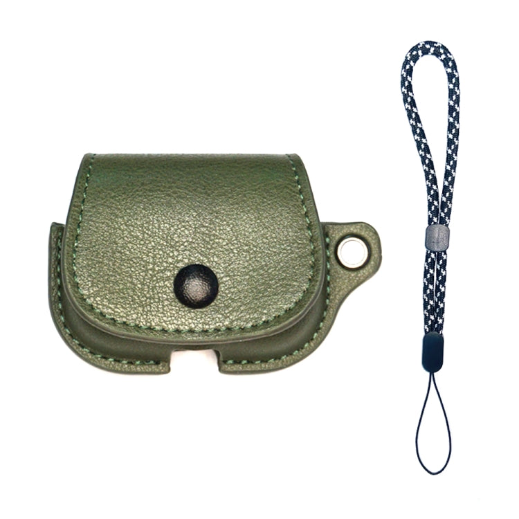 For AirPods 3 Backpack Style PU Leather Earphone Protective Case with Lanyard