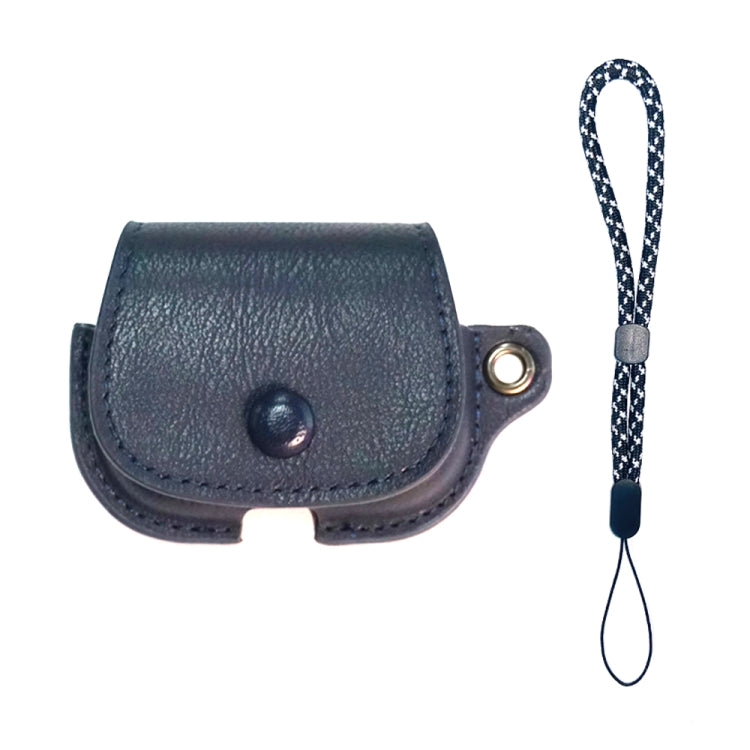 For AirPods 3 Backpack Style PU Leather Earphone Protective Case with Lanyard