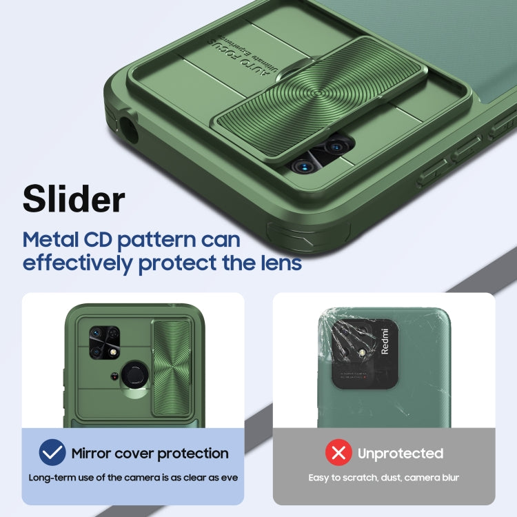 For Xiaomi Redmi 10C Full Body Sliding Camshield Phone Case