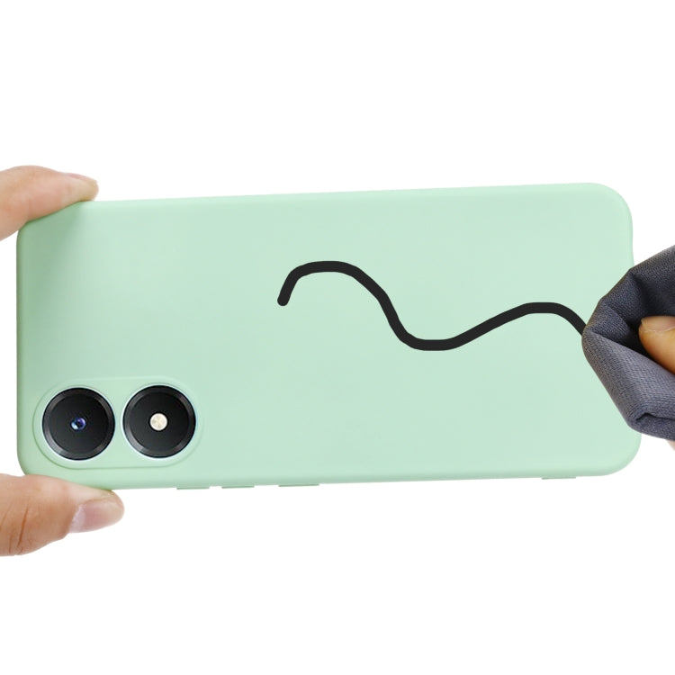 For Vivo Y02S 4G Solid Color Liquid Silicone Dropproof Full Coverage Protective Case