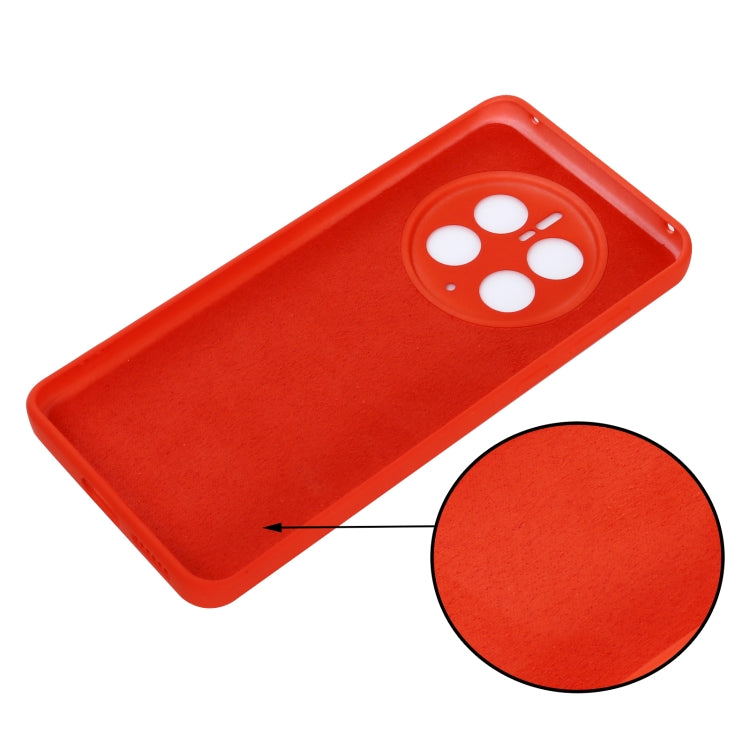 For Huawei Mate 50 Pro Solid Color Liquid Silicone Dropproof Full Coverage Protective Case