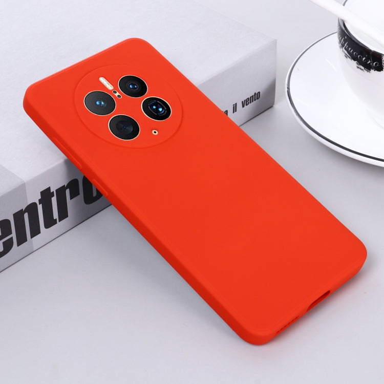 For Huawei Mate 50 Pro Solid Color Liquid Silicone Dropproof Full Coverage Protective Case