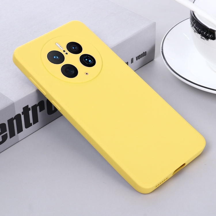 For Huawei Mate 50 Pro Solid Color Liquid Silicone Dropproof Full Coverage Protective Case