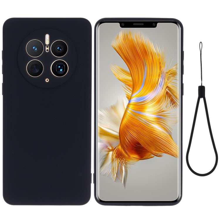 For Huawei Mate 50 Pro Solid Color Liquid Silicone Dropproof Full Coverage Protective Case