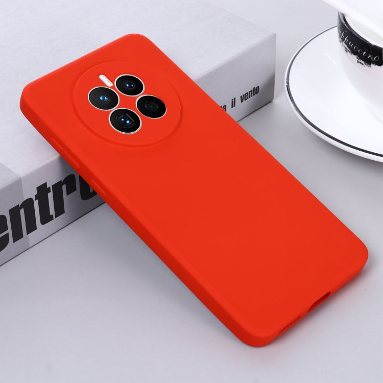 For Huawei Mate 50 Solid Color Liquid Silicone Dropproof Full Coverage Protective Case