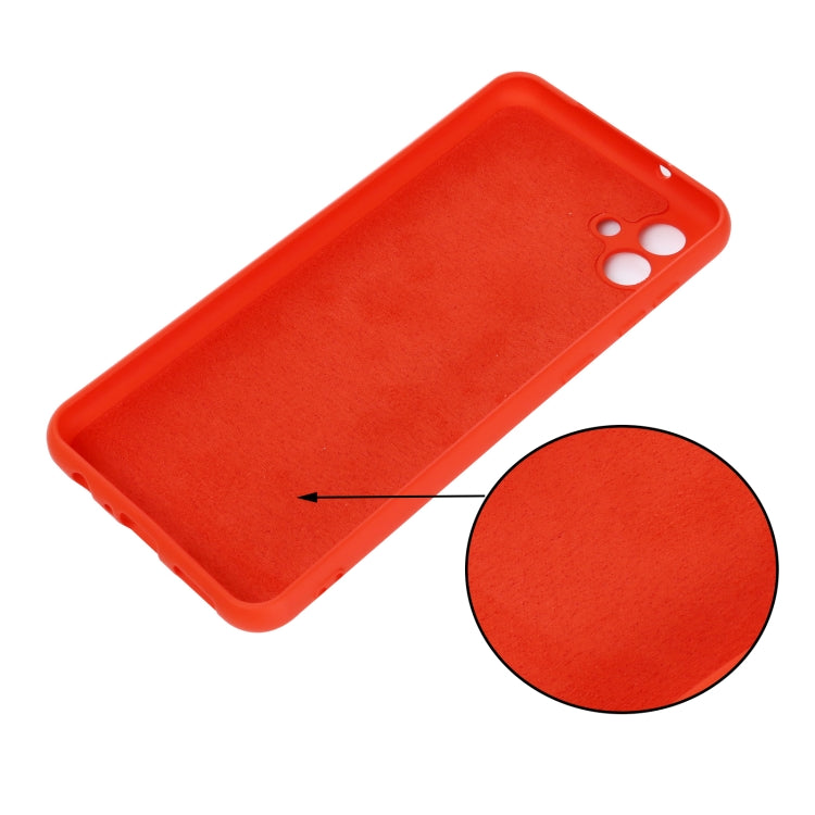 For Samsung Galaxy A04 Solid Color Liquid Silicone Dropproof Full Coverage Protective Case