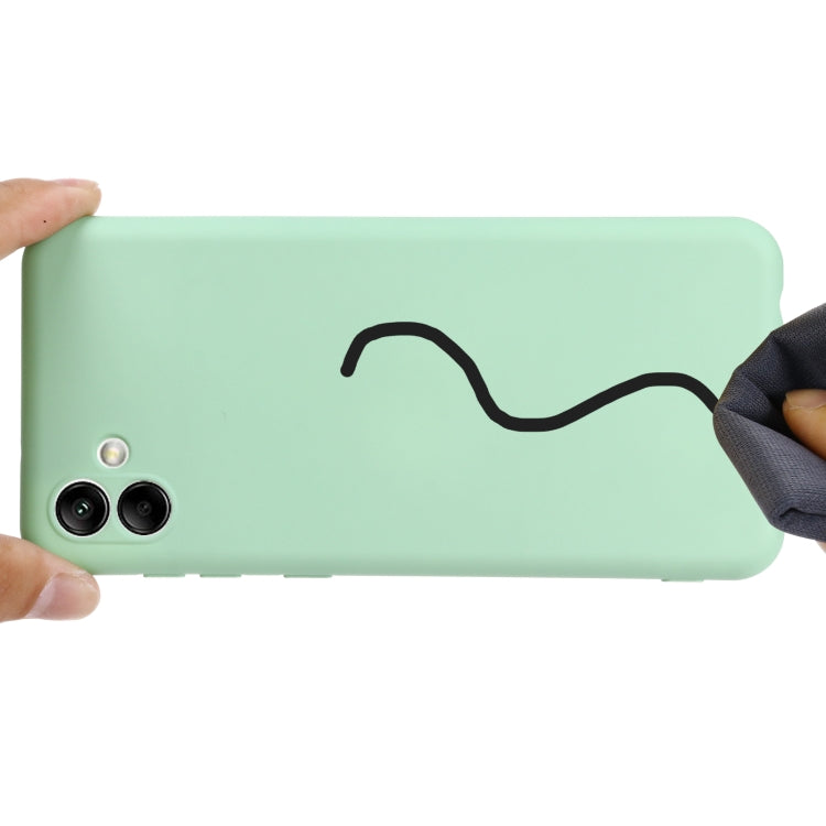 For Samsung Galaxy A04 Solid Color Liquid Silicone Dropproof Full Coverage Protective Case