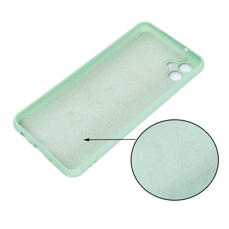 For Samsung Galaxy A04 Solid Color Liquid Silicone Dropproof Full Coverage Protective Case