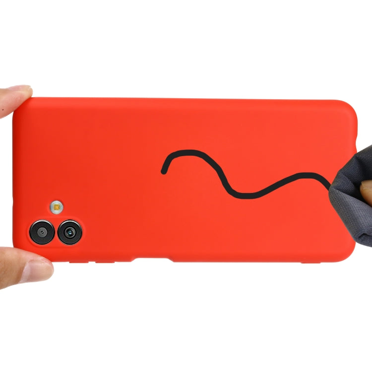 For Samsung Galaxy M13 5G Solid Color Liquid Silicone Dropproof Full Coverage Protective Case