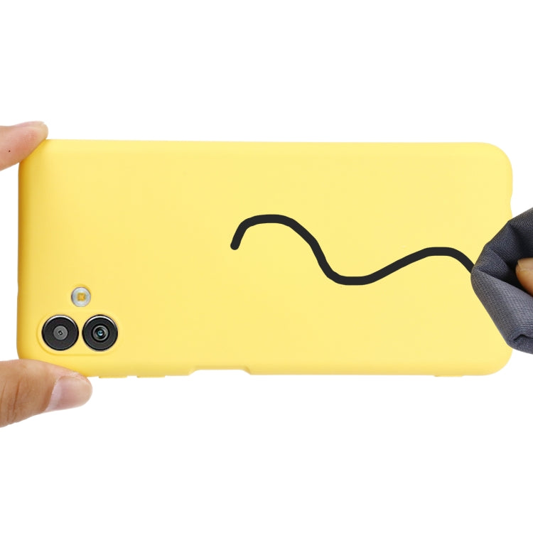For Samsung Galaxy M13 5G Solid Color Liquid Silicone Dropproof Full Coverage Protective Case