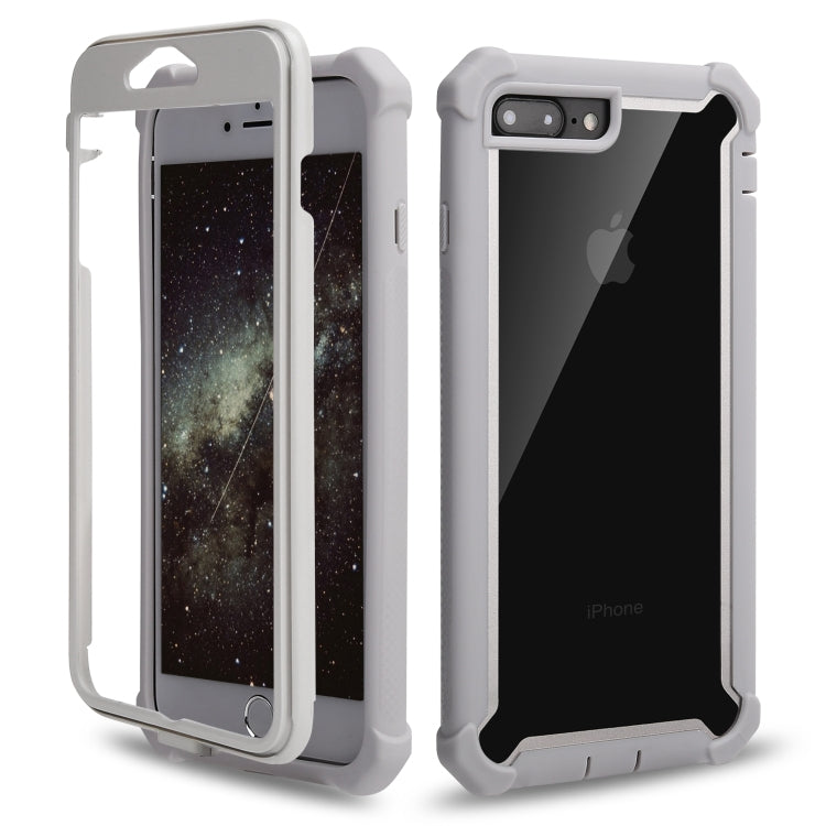 For iPhone 8 Plus / 7 Plus Four-corner Shockproof All-inclusive Transparent Space Case