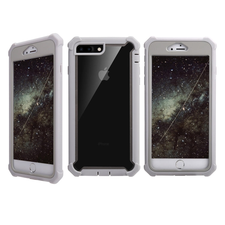 For iPhone 8 Plus / 7 Plus Four-corner Shockproof All-inclusive Transparent Space Case