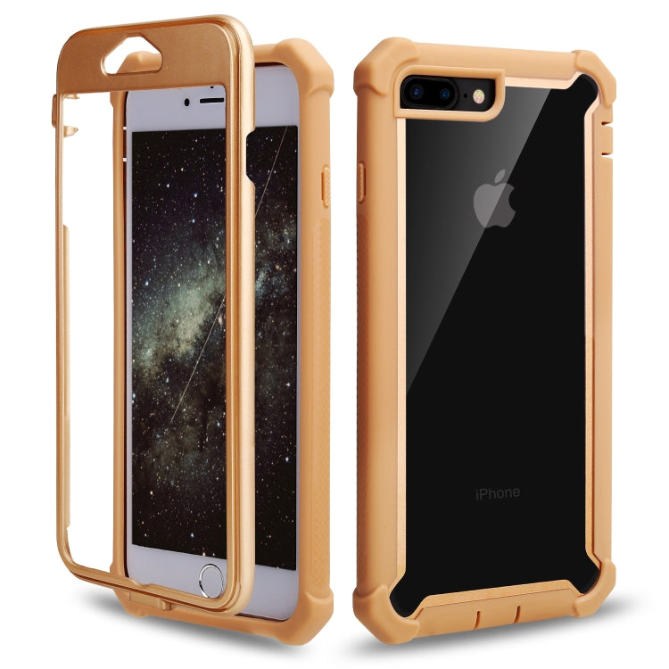 For iPhone 8 Plus / 7 Plus Four-corner Shockproof All-inclusive Transparent Space Case