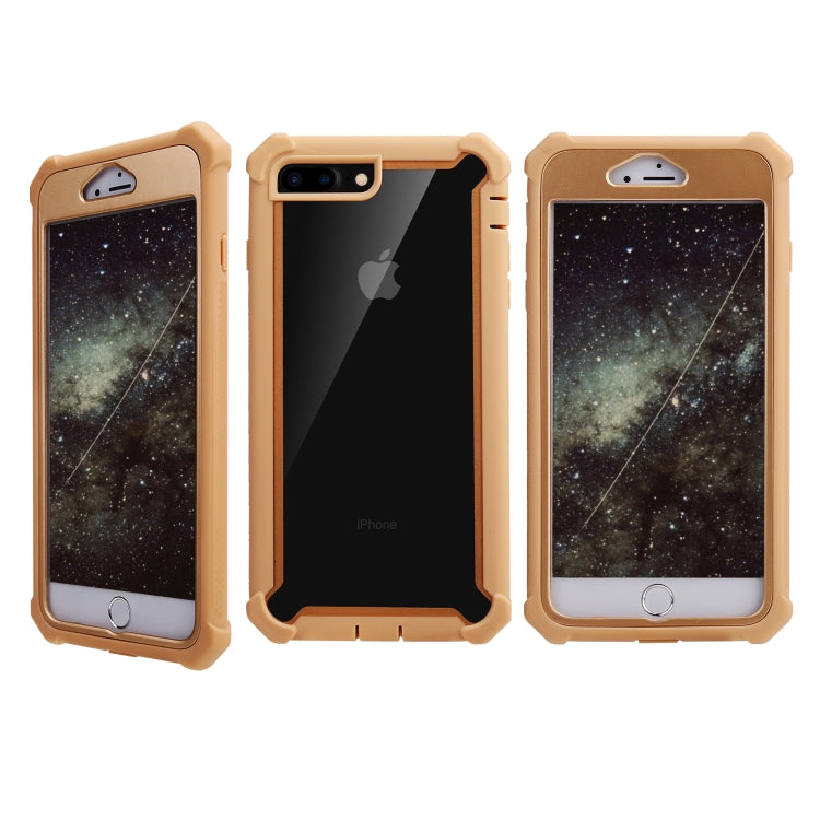 For iPhone 8 Plus / 7 Plus Four-corner Shockproof All-inclusive Transparent Space Case