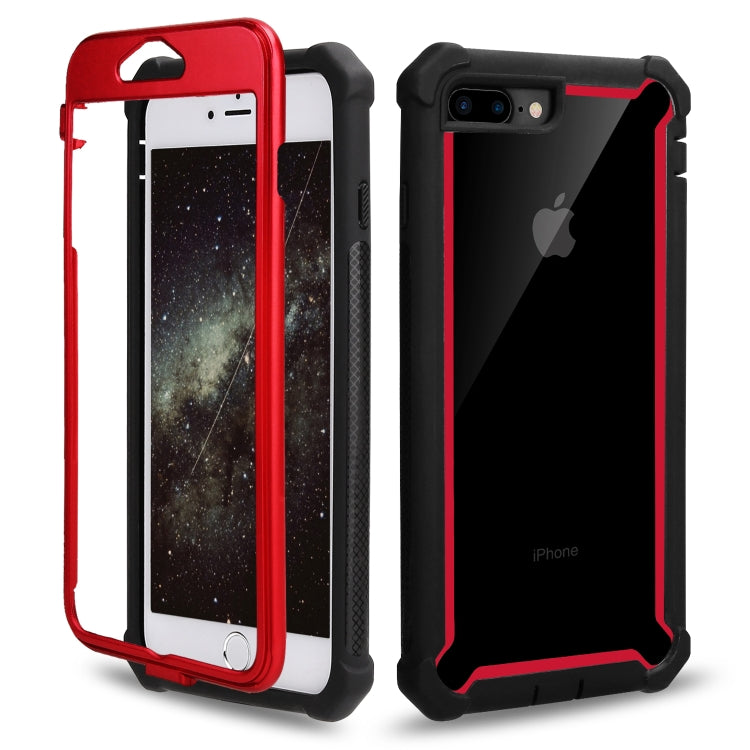 For iPhone 8 Plus / 7 Plus Four-corner Shockproof All-inclusive Transparent Space Case