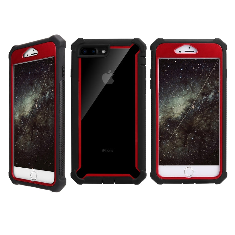 For iPhone 8 Plus / 7 Plus Four-corner Shockproof All-inclusive Transparent Space Case