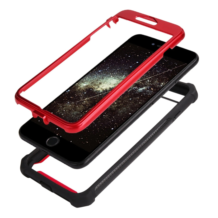 For iPhone 8 Plus / 7 Plus Four-corner Shockproof All-inclusive Transparent Space Case
