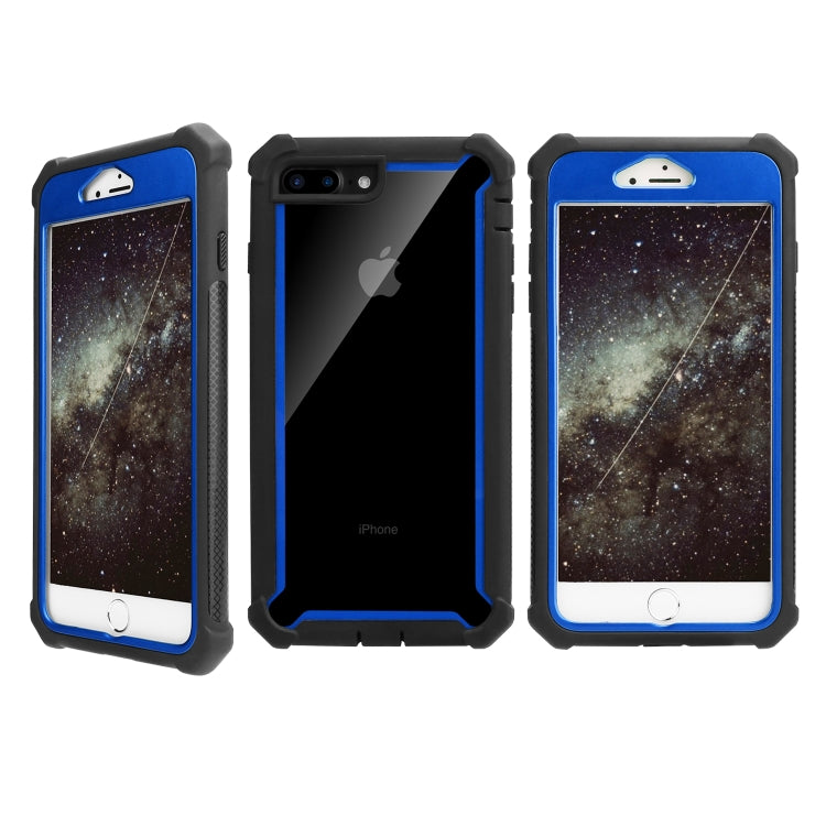 For iPhone 8 Plus / 7 Plus Four-corner Shockproof All-inclusive Transparent Space Case